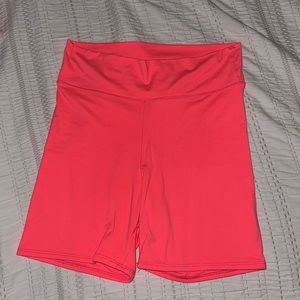 PINK BIKER SHORTS